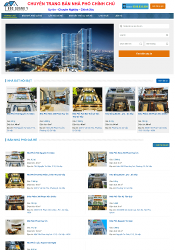Mẫu Website Bđs Quang Y Land
