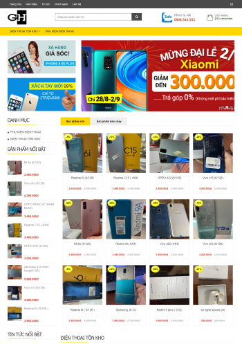 Web mobile giai huy vn